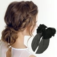 thumbnail image 3 of Unique Bargains 1 Pc Fashion Pearl Bow Hair Clips Hairdo Clip Black, 3 of 5