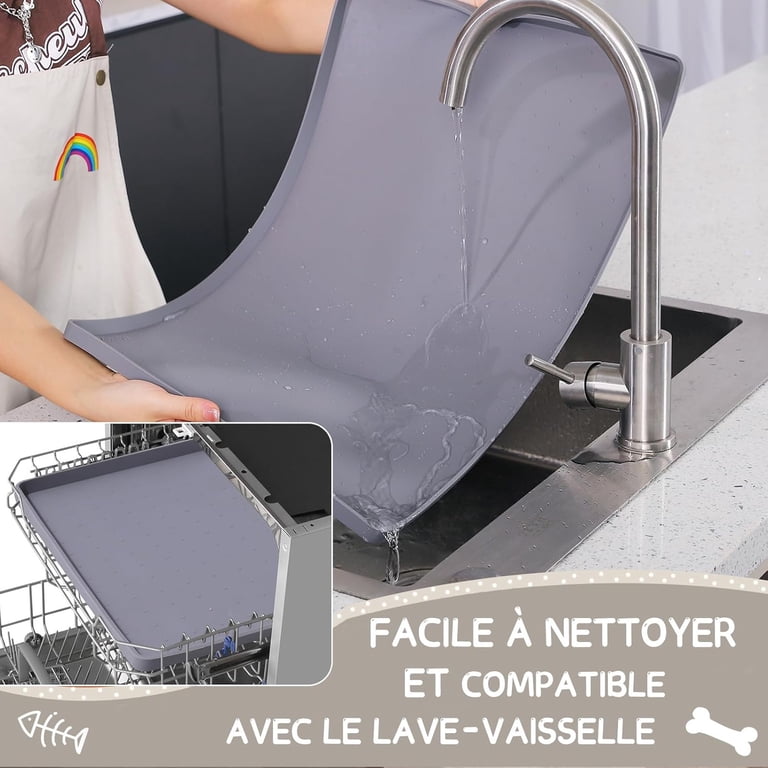 MateeyLife Silicone Pet Feeding Mat, 18" x 12" Waterproof photo 6