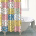 thumbnail image 4 of Pioneer Flower Floral Print Pattern Shower Curtain 72"x72", Bathroom Decorative Shower Curtain Set with 12 Hooks, Waterproof Washable, 4 of 6