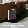 thumbnail image 3 of Minkissy 20Pcs Rectangular Sponge Sand Block for Extra Fine Sandpaper Applications 4.7X3.9X0.5In, 3 of 6