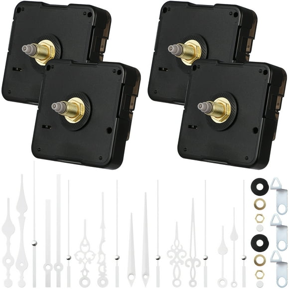 4 Sets Clock Movement Mechanisms with Pointers DIY Clock Repair Replacement Parts
