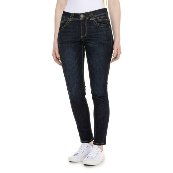 Democracy Womens 29 in. Ab-Tech Roll Cuff Jeans 8 Dark wash
