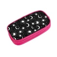 thumbnail image 2 of Uemuo Crescent and Stars Printed Pencil Pen Case, Portable Pencil Pouch with Zipper, Compact Stationery Bag Makeup Bag, Pencil Bag for Home Office, 2 of 9