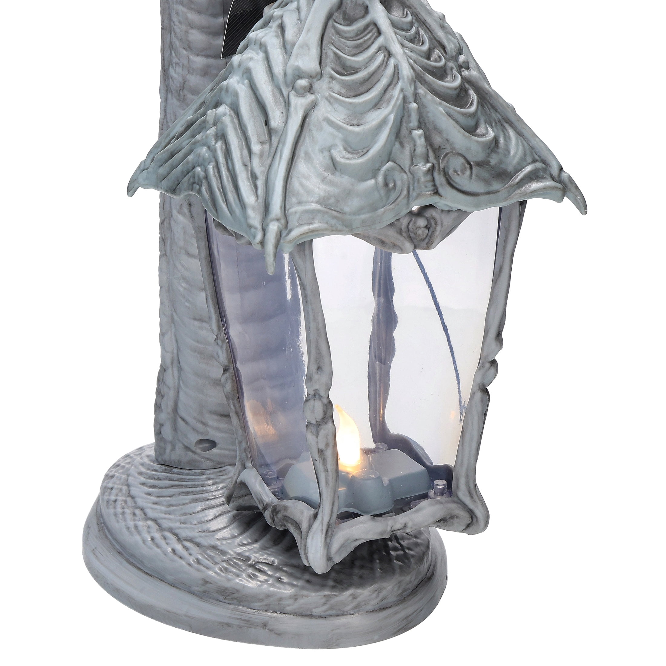 Light-Up Dragon Lantern Decoration, Gray, 16.7", Halloween by Way To Celebrate