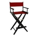 thumbnail image 4 of American Trails Extra-Wide Premium 30" Director's Chair Black Frame with Natural Canvas, Bar Height, 4 of 5