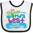 thumbnail image 3 of Inktastic Hvac Technician Daddy Boys or Girls Baby Bib, 3 of 4