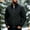 Black, variant on Men's Diamond Quilted Flight Jacket - Insulated Warm Winter Bomber Style Padded Coat with Side Pockets