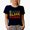 Navy Blue, variant on Dope Black Nurse, African American Themed, Groovy Retro Wavy Text Merch Gift, Navy Blue T-Shirt, Small
