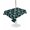 Blue/Green, variant on Outdoor Tablecloth with Umbrella Hole for Patio/Picnic/Party/Camping, Black Summer Botanical Waterproof Table Cloth Round Cover Washable, Green Spring Floral Birds Farmhouse (Dia 60")