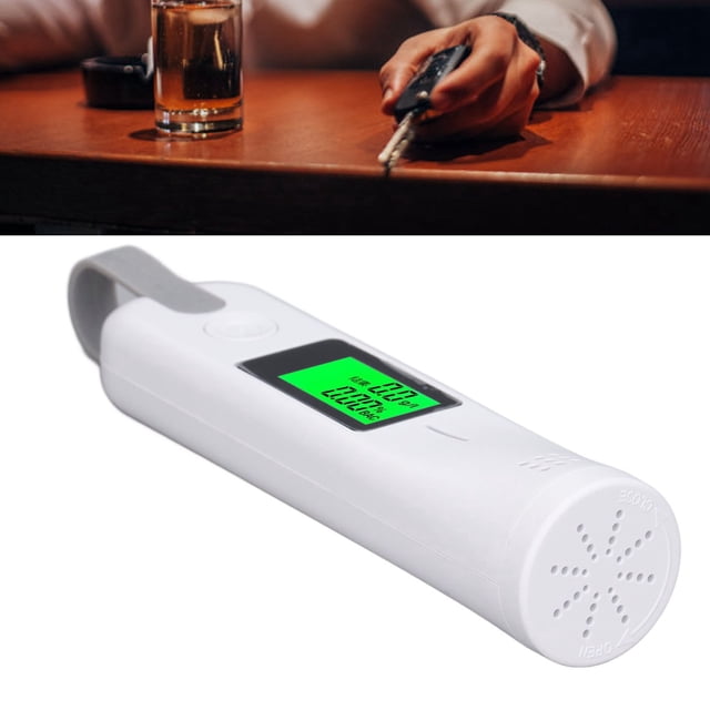 Breath Alcohol Tester, Professional Accuracy Alcohol Detector with Digital LCD Display for Home or Party Use, Upgrade Semiconductor Sensor