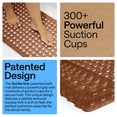 thumbnail image 4 of GORILLA GRIP Patented Bath Tub Shower Mat, Machine Washable Bathtub Floor Liner Mats, Suction Cups and Drain Holes to Keep Tubs Clean, Soft on Feet, Bathroom Essentials, 35x16 Inch, Brown, 4 of 10