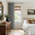 thumbnail image 5 of KoshiMe Faux Linen 100% Blackout Curtains for Living Room Bedroom,84 Inch Long Thermal Insulated Back Tab Window Curtains,DarkGrey, 5 of 7