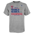 thumbnail image 2 of Preschool Fanatics Heather Gray Texas Rangers 2023 World Series Champions Locker Room T-Shirt, 2 of 3