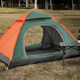 thumbnail image 4 of MADOG 3-Piece Camping Tent + Chairs, 2 Person Dome Tent with 2 Folding Camping Chairs Combo for Backpacking Hiking Traveling, Includes Carrying Bag, Green/Orange, 4 of 10