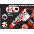 thumbnail image 5 of Rotomartillo Cincelador Perforador Sds Industrial 2200w rOJO/pLATA, 5 of 5