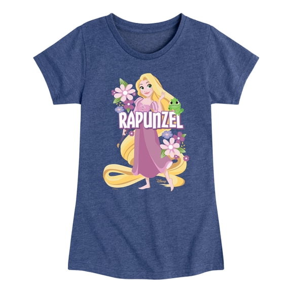 Disney - Pretty Rapunzel Tangled - Youth Girls Fitted Short Sleeve T-Shirt
