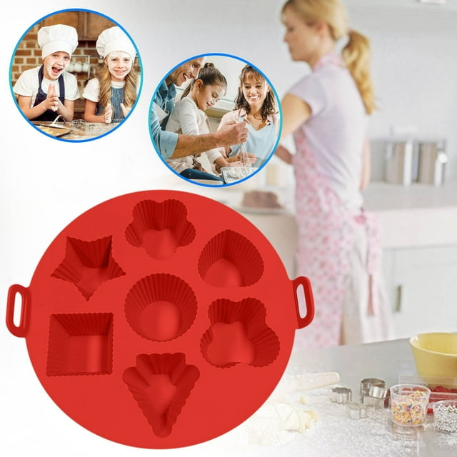 Vaidha Outil pour Gâteau, Tapis, Forme Circulaire, Outil de Cuisson à Sept Trous