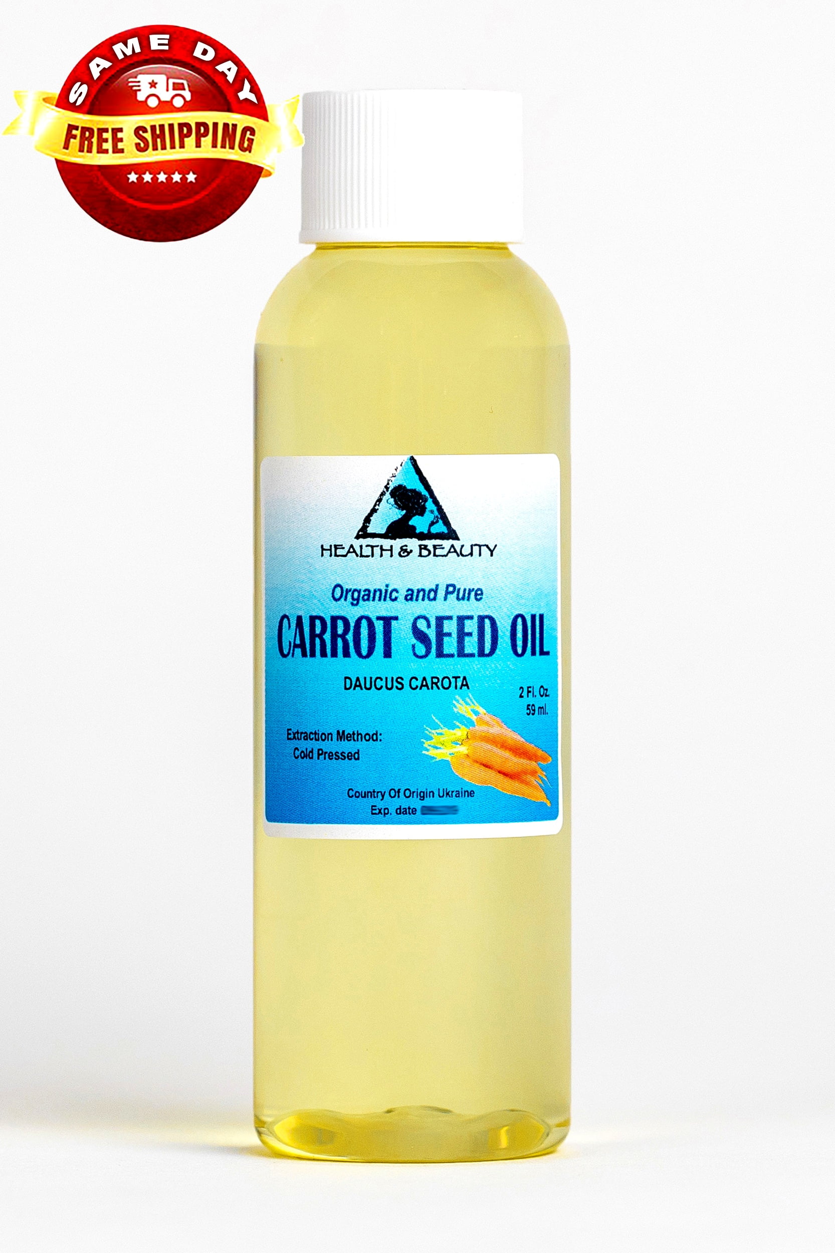 Carrot Seed Oil Organic Carrier Cold Pressed Premium Fresh 100% Pure 2 oz