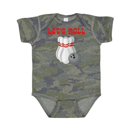 

Inktastic Let s Roll Bowling Gift Baby Boy or Baby Girl Bodysuit