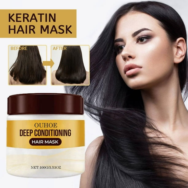 onlyliua para El Hogar Mascarilla Capilar, Acondicion y Profundo, Lujo En Colágeno, Crema de Queratina, Acondicionador Capilar Hidratante y Nutritivo En Colágeno para Cabello Seco y Dañado, 100 G
