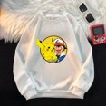 thumbnail image 3 of Children's Crew Neck Sweatshirt Cartoon Pikachu Charmander Printed Pullover Winter Casual Warm Top Kids Birthday Gifts, 3 of 5