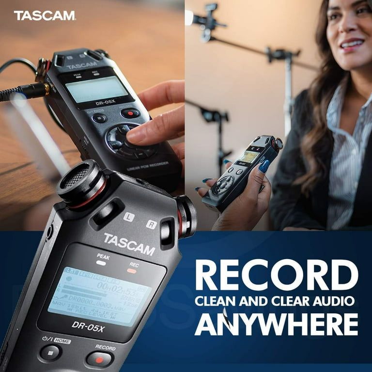 Tascam DR-05X Stereo Handheld Digital Audio Recorder with USB