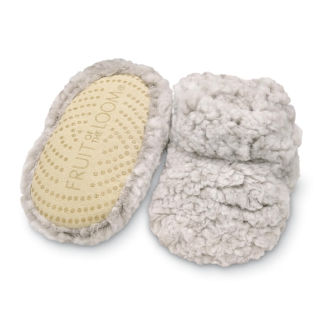 Pantuflas térmicas Fruit of the Loom avena sherpa para bebé 6-12 meses