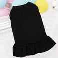 thumbnail image 5 of Frogued Dog Skirt Round Neck Pet Supplies Solid Color Ruffle Pet Dog Clothes for Party (Pink,L), 5 of 13