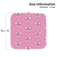 thumbnail image 3 of Pofeuu Beautiful pink bow Print Leather Coasters Set of 6, Round Cups Mugs Mat Pad for Home Kitchen Heat Resistant Drink Coasters,Square, 3 of 7