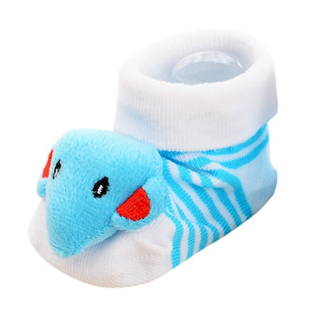 

Siilsaa Sock Shoes for Baby Boy Boys Baby Socks Anti-Slip Stereoscopic Girls 3D Cartoon Floor Baby Shoes Kid Shoes Boys Shoes Baby First Walking Shoes Blue 12-24 Months