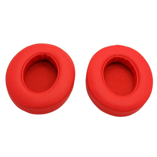 1 Paire de Coussinets d'Oreille pour Casque, Protection Auditive, Remplacement pour Studio 2.0 3.0 Rouge