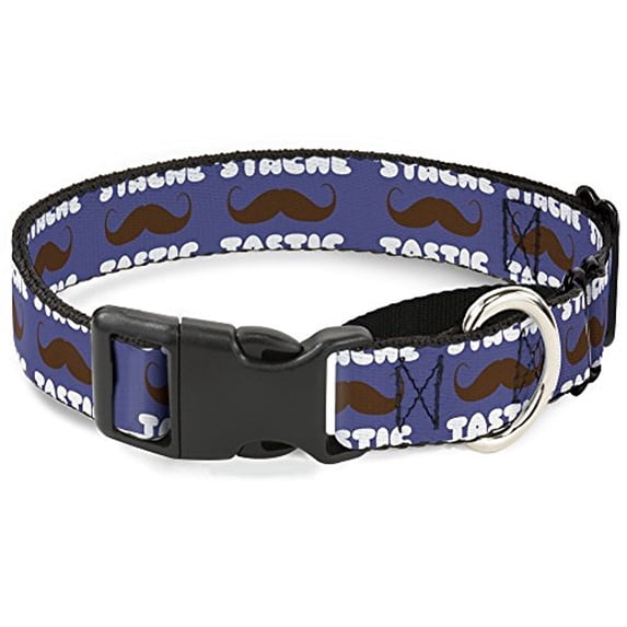Buckle-Down MGC-W31372-L Mustache 'Stache-Tastic Martingale Dog Collar