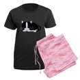 thumbnail image 5 of CafePress - Tuxedo Cat Women's Dark Pajamas - Women's Short Sleeve Print T-Shirt and Pants Dark Cotton Pajama Set, 5 of 7