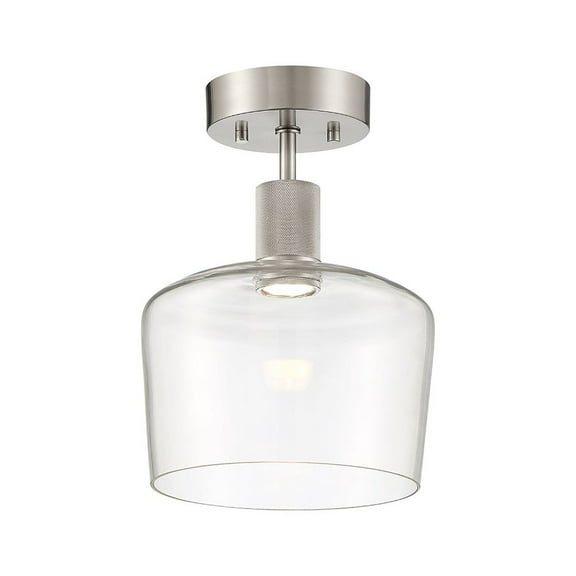 Access Lighting Chardonnay LED Semi-Flush in Brushed Steel Color