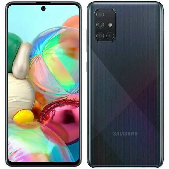 Restored Samsung Galaxy A71 6.7" Super AMOLED Display 128GB Prism Cube Black 5G Cellular Sprint SM-A716U (Refurbished)