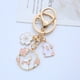 thumbnail image 4 of WASHWEPE 2Ud Llavero Japonés Kawaii Con De Y Cerezo En Material Metal Dorado, 4 of 8