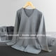thumbnail image 3 of Sonducket Conjunto de ropa interior térmica para hombre, engrosamiento de terciopelo, sin costuras, para invierno, hogar, escuela, capa básica, Ropa interior Gris oscuro, 3 of 6