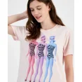 thumbnail image 3 of Love Tribe Womens Retro Barbie Basic T-Shirt, Pink, Juniors, Large, 3 of 3