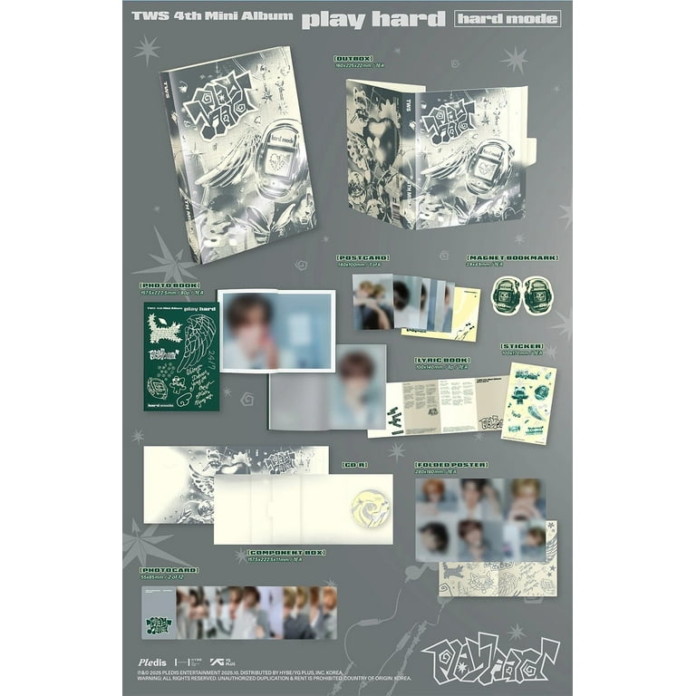 TWS - [PLAY HARD] 4th Mini Album HARD MODE Version - Walmart.com
