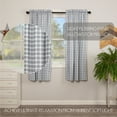 thumbnail image 4 of VHC Brands Sawyer Mill Plaid Cotton Farmhouse Curtains Rod Pocket Tie Back(s) Panel Pair, Blue, 4 of 7