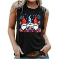 thumbnail image 1 of Qiopertar Blouse Sans Manches Imprimée Mode Décontractée pour Femmes Col Rond Sexy Pull-Over Slim Offres de la Semaine Liquidation à Moins de 5$ jusqu'à 90 % de Réduction, 1 of 4