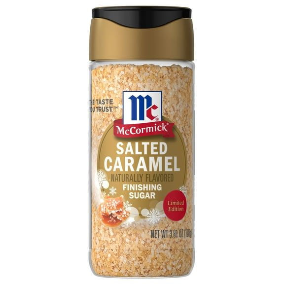 McCormick Naturally Flavored Salted Caramel Finishing Sugar, 3.81 oz