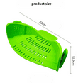 thumbnail image 2 of COREBAY-Clip On Strainer for Pots and Pans - Collapsible Silicone Pasta Strainer and Kitchen Gadget for Cooking - Easy to Use, Heat Resistant and Space Saving Colander - Green, 2 of 6
