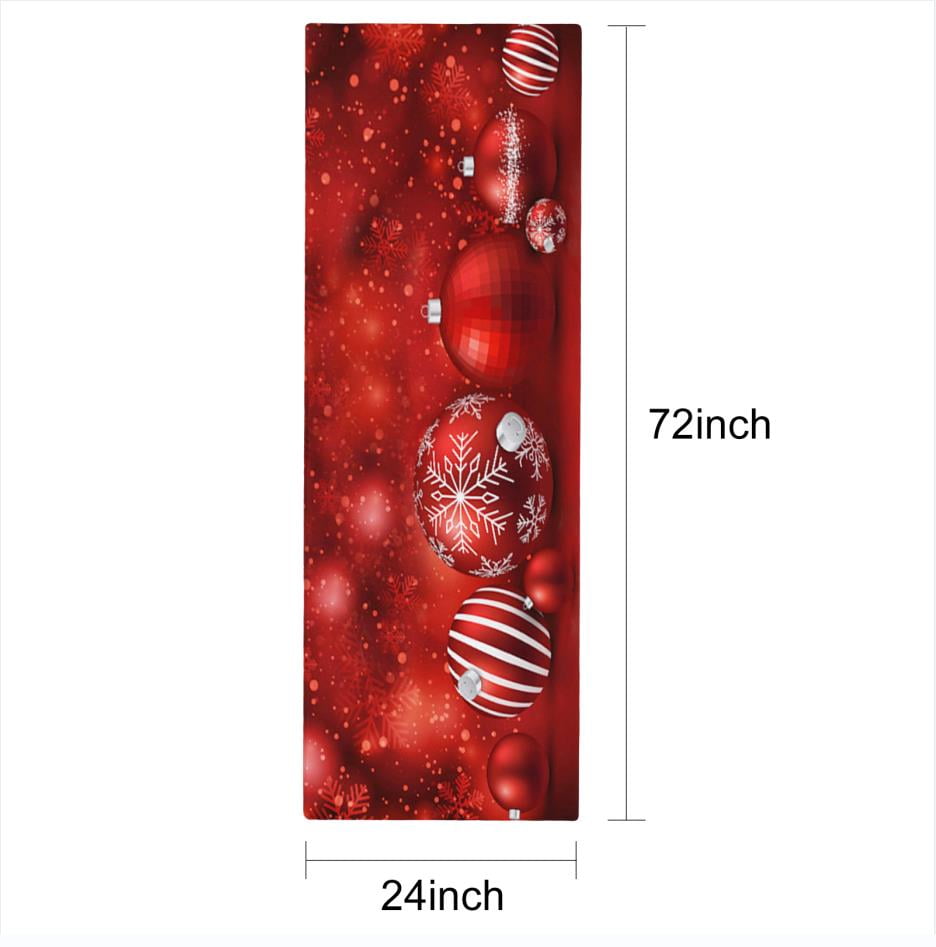 Christmas Rug Runner 23.6" x 70.8" NonSlip Area Rug Washable Indoor