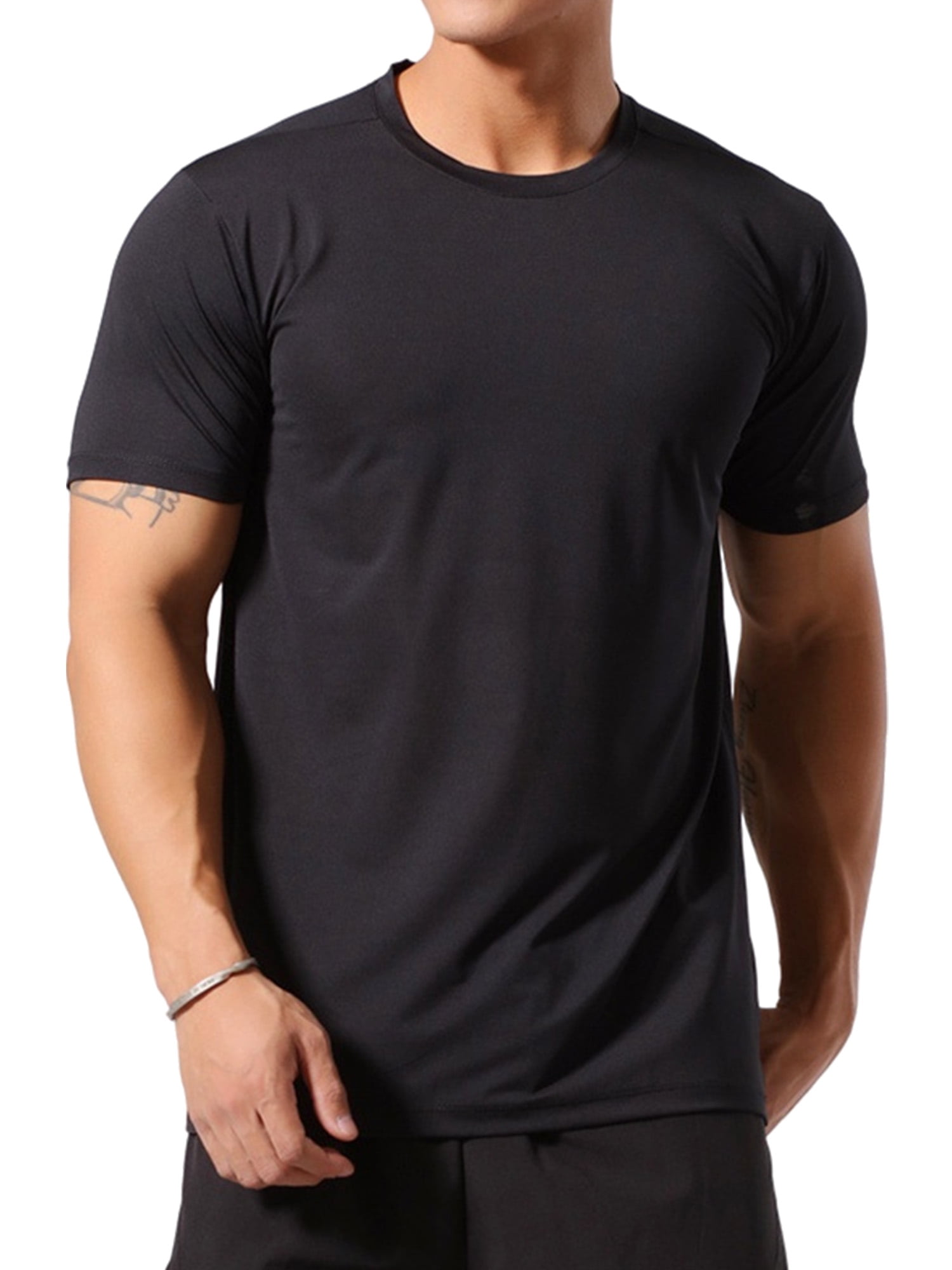 Details about   Mens Comfortable Fitness SPORTS Casual Tops Tees 