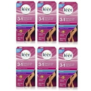 VEET Ready To Use Wax Strips Legs & Body 40 ea (Pack of 6)