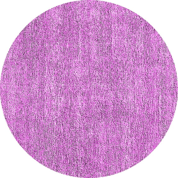 Ahgly Company Indoor Round Oriental Pink Industrial Area Rugs, 7' Round