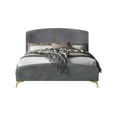 thumbnail image 3 of HMD Waylon King Upholstered Panel Bed, Gray, 3 of 5
