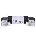 thumbnail image 1 of 4V320-10 3/8 Pouces Entrée Sortie 1/4 Pouces Échappement Solénoïde Valve d'Air 2 Positions 5 Ports DC24V, 1 of 8