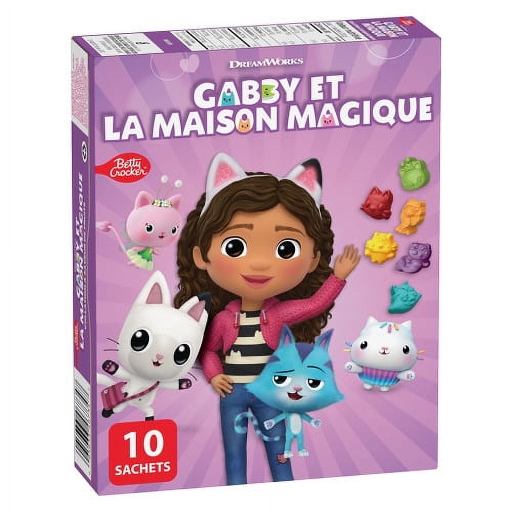 Collation à saveur de fruits Sans Gluten Gabby et la maison magique  Édition pour enfants de Betty Crocker 10 sachets/226 g